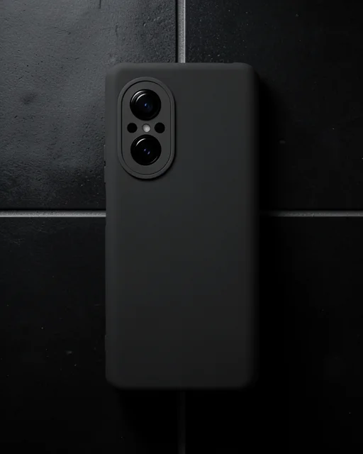 Huawei Nova 9 Se Kılıf Nano İçi Kadife Silikon - Siyah