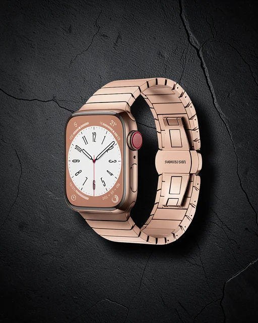 Apple Watch 38mm Kr413 Fine Steel Kordon (saat Değildir) - Rose