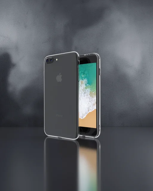 Apple İphone 8 Plus Kılıf Deluxe 2mm Şeffaf Silikon