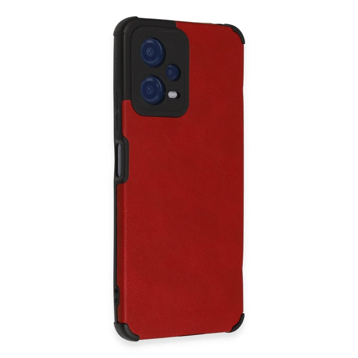 Xiaomi Redmi Note 12 5g Kılıf Loop Deri Silikon - Kırmızı görsel 2