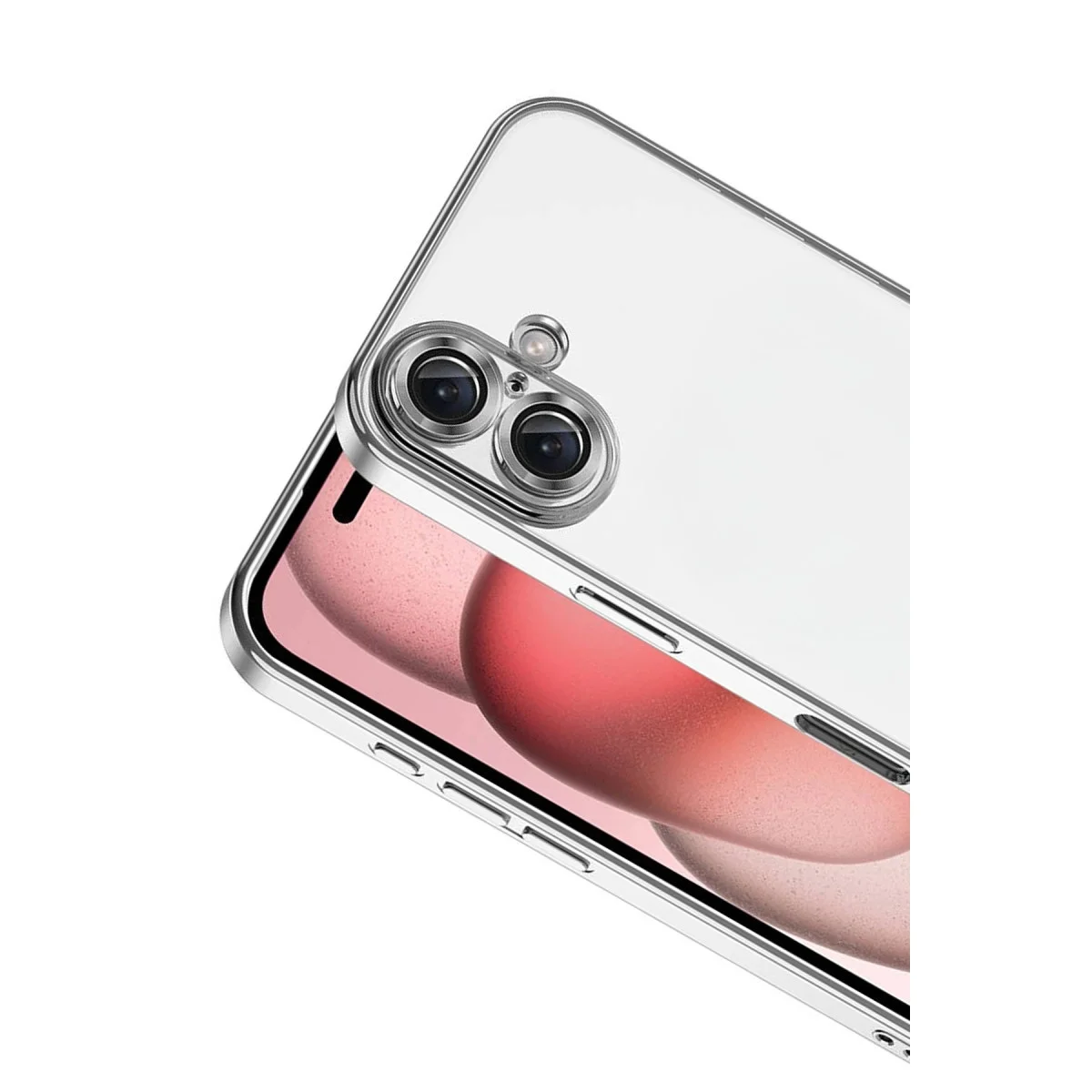 Apple İphone 17 Razer Lensli Silikon - Gümüş görsel 2