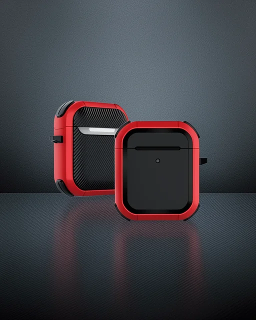 Apple Airpods 2 (2.nesil) Tank Kılıf - Kırmızı
