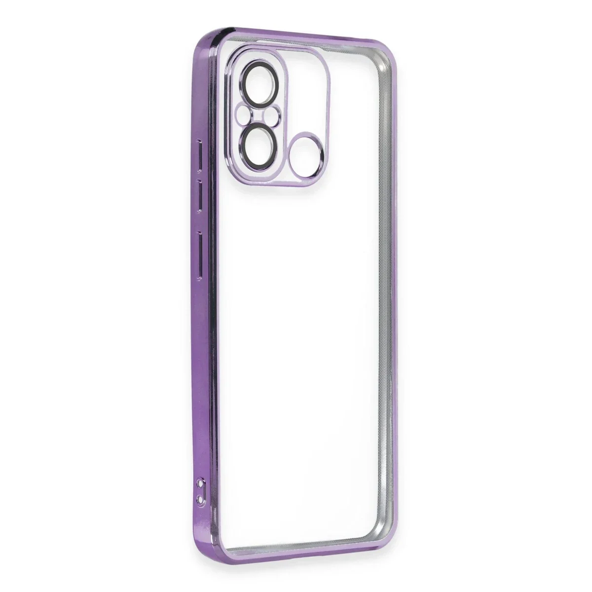 Xiaomi Redmi 12C Kılıf Razer Lensli Silikon - Mor görsel 3