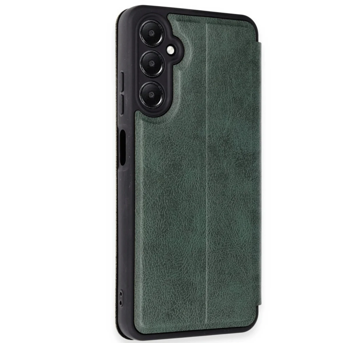 Samsung Galaxy A26 Kılıf Flip Cover - Koyu Yeşil görsel 2