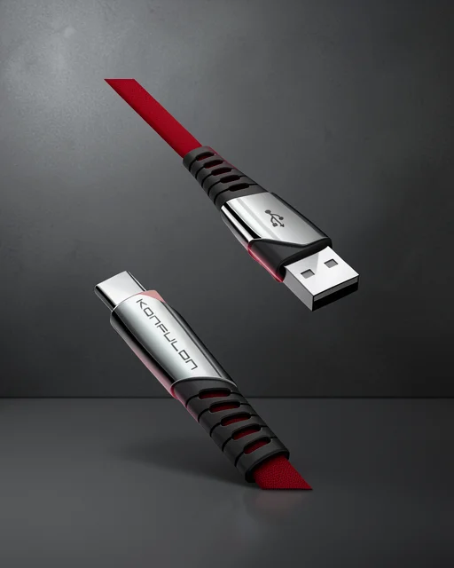 Dc18 Type-c Kablo 1m 5a - Kırmızı