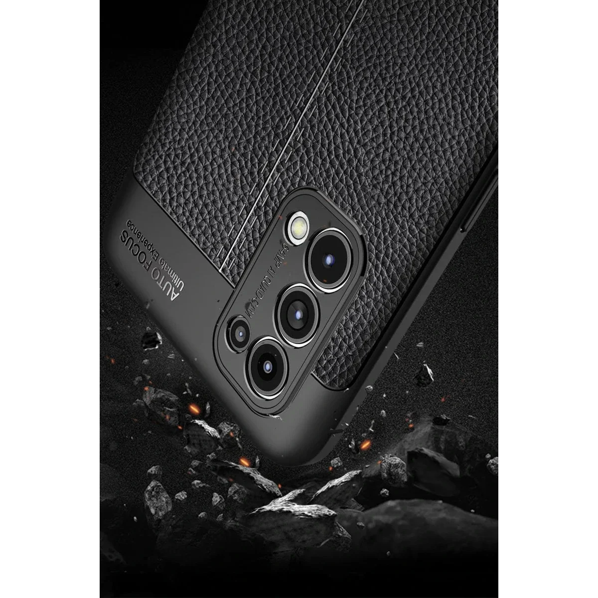 Oppo Reno 5 Pro Kılıf Auto Focus Kapak - Lacivert görsel 3
