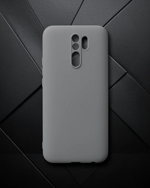 Xiaomi Redmi 9 Kılıf Nano İçi Kadife Silikon - Gri