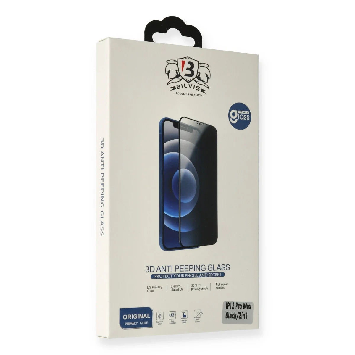 Apple İphone 15 Pro Max Bilvis Hayalet Cam Ekran Koruyucu