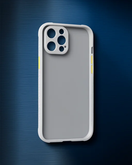 Apple İphone 12 Kılıf Miami Şeffaf Silikon - Lila