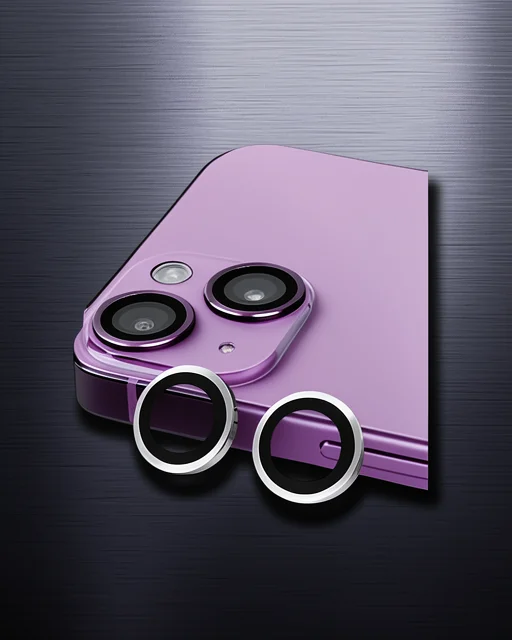 Apple İphone 13 Mini Raze Metal Kamera Lens - Gümüş