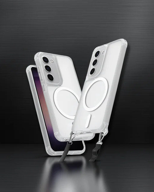 Samsung Galaxy S23 Plus Kılıf Enka Magsafe Silikon Kılıf - Şeffaf