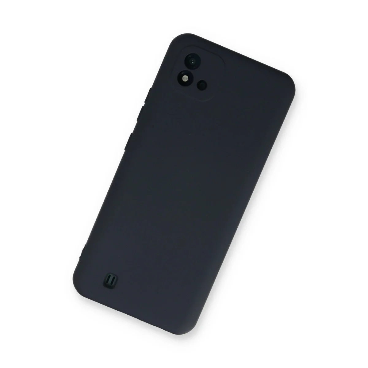 Realme C11 2021 Kılıf Nano İçi Kadife Silikon - Lacivert görsel 2