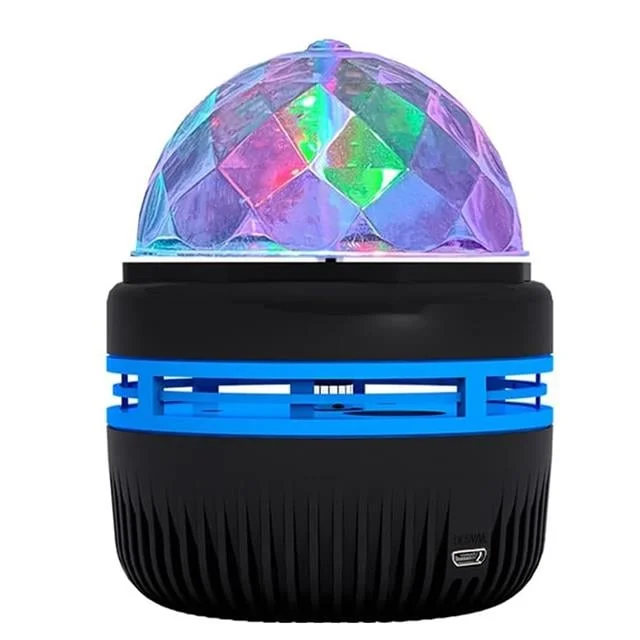 Ledx YQX-6888 ni Usb’li 3 Watt Şarjlı Sihirli Rgb Led Disko Topu görsel 4