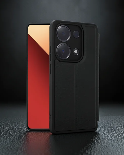 Xiaomi Redmi Note 13 Pro 4g Kılıf Flip Cover - Siyah