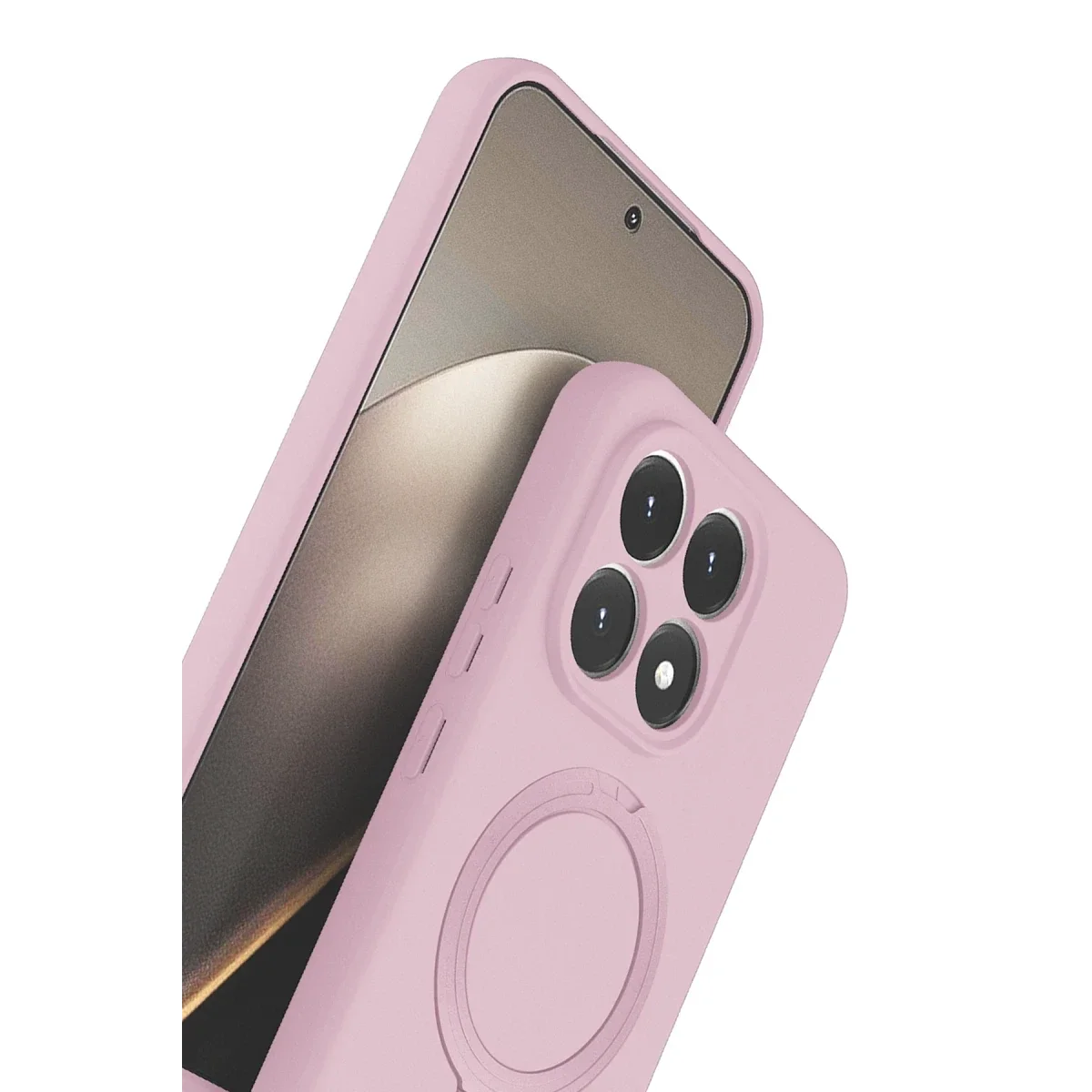 Xiaomi Mi 15T Regal Magsafe Standlı Kapak - Açık Pembe görsel 3