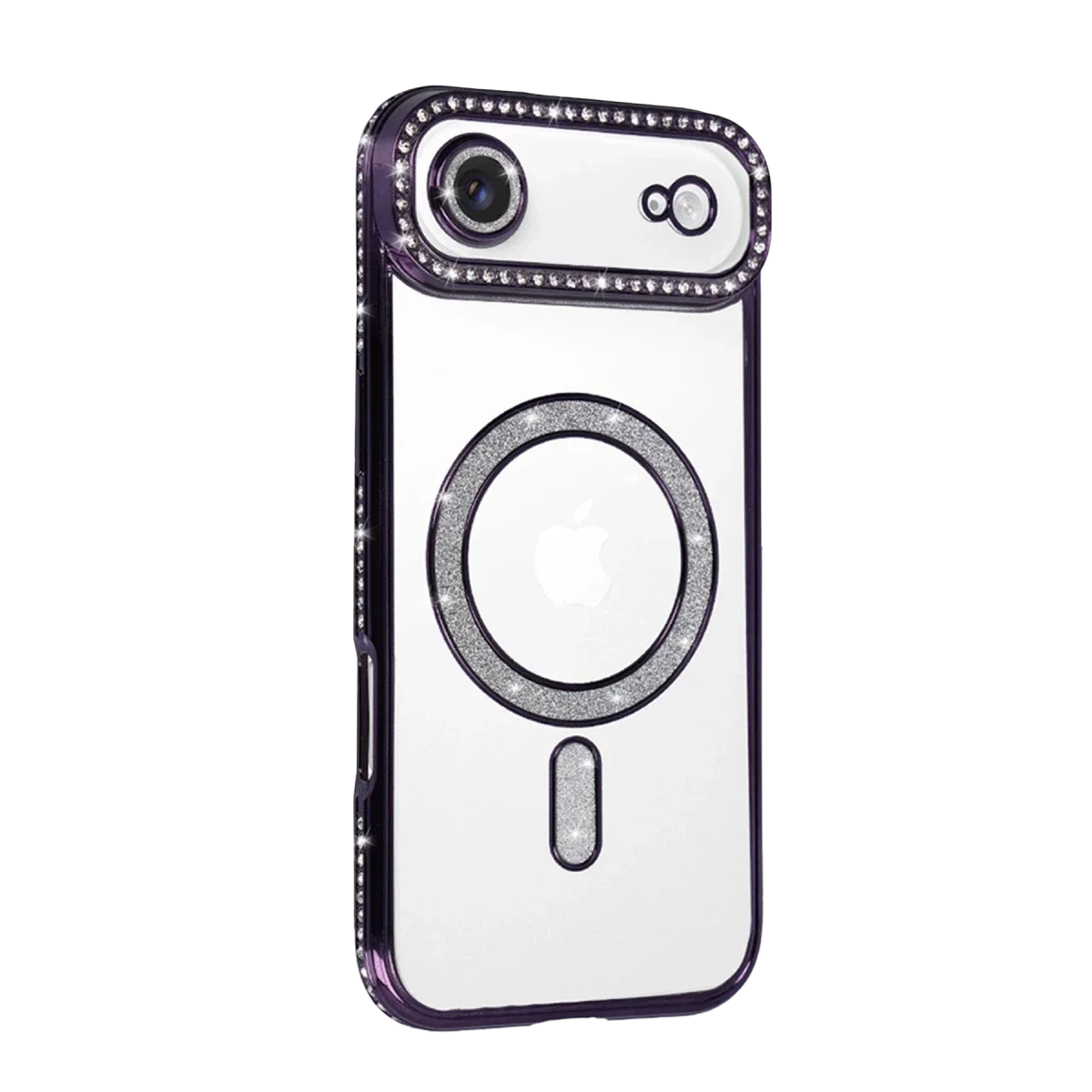 Apple iPhone 17 Air Joke Simli Magneticsafe Kılıf - Derin Mor görsel 2
