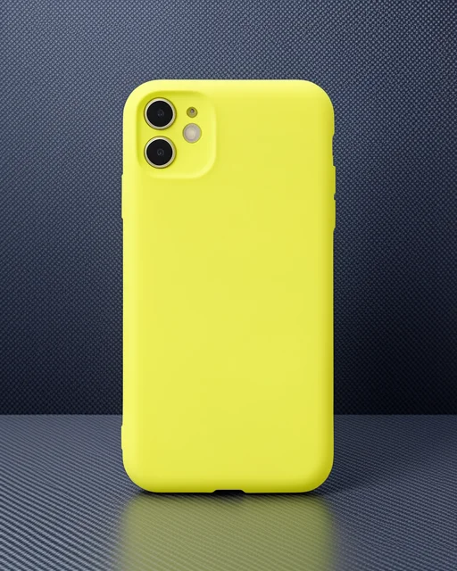 Apple İphone 11 Kılıf Nano İçi Kadife Silikon - Sarı