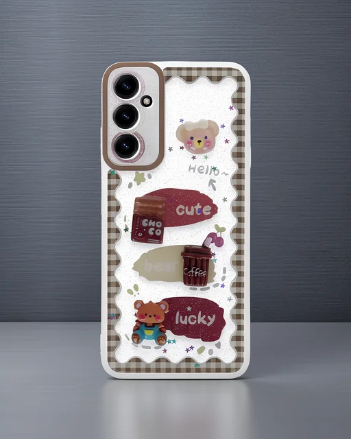 Samsung Galaxy A15 4g Kılıf Sweet Desenli Silikon Kapak - Şeffaf