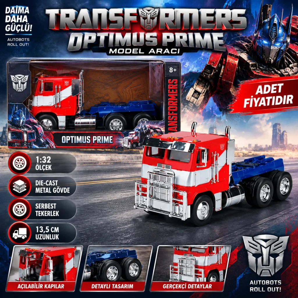 Transformers T7 Optimus Prime Model Aracı( adet fiyatıdır) görsel 2
