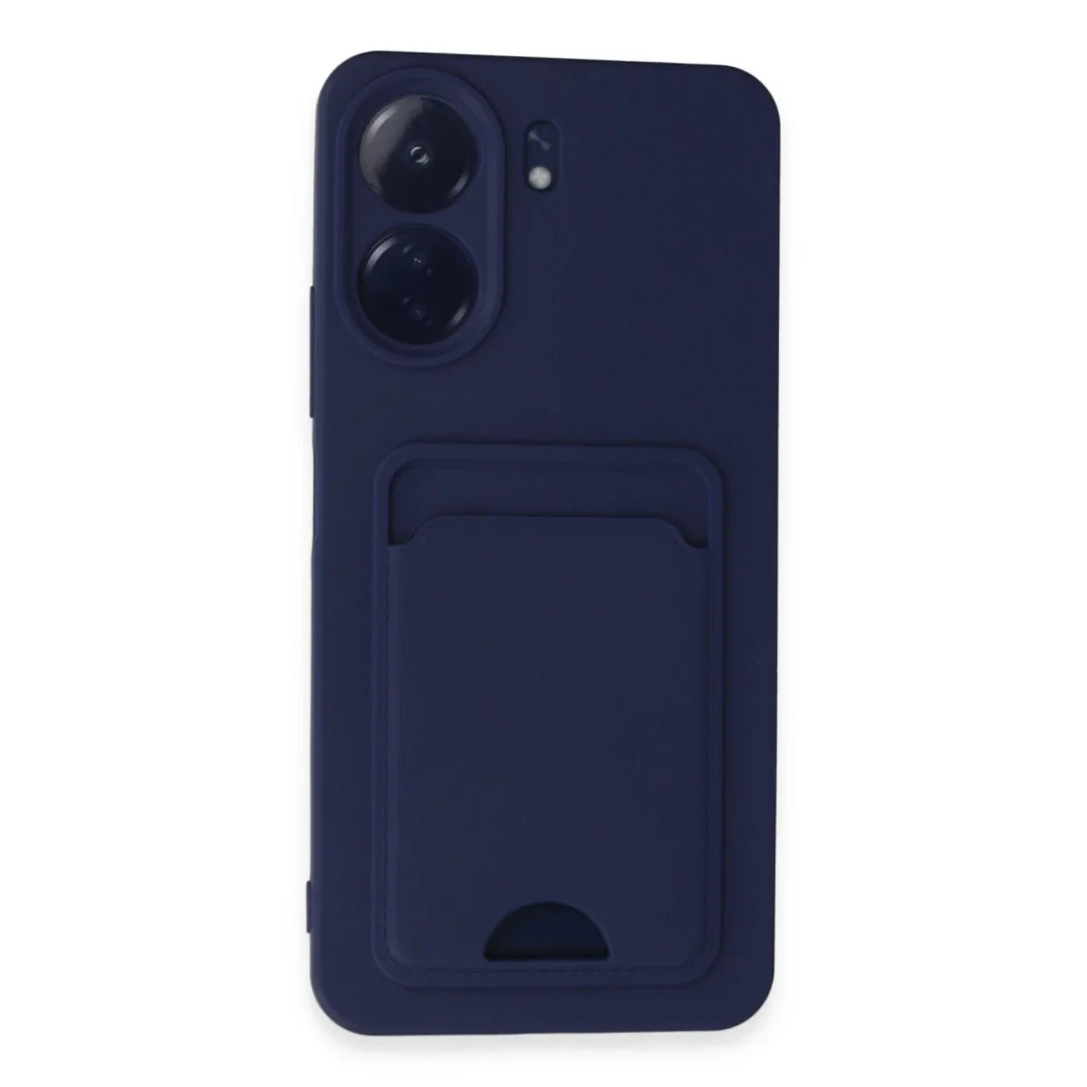 Xiaomi Redmi 13C Kılıf Kelvin Kartvizitli Silikon - Lacivert