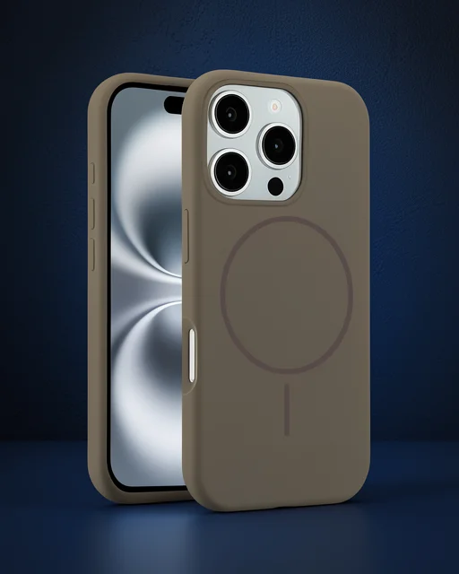 Joko Apple İphone 16 Pro Kılıf Jully Magsafe Kapak - Kahverengi