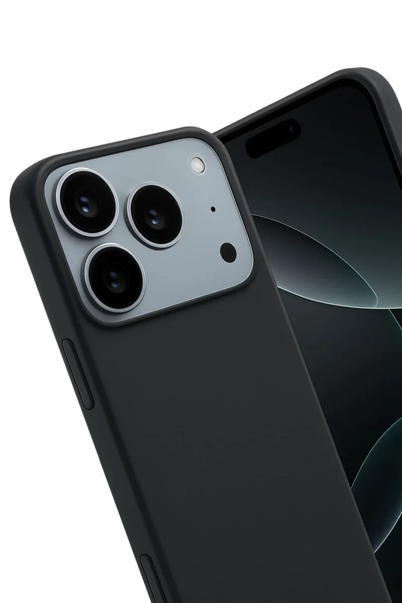 Apple iPhone 17 Pro Max First Silikon - Siyah görsel 3