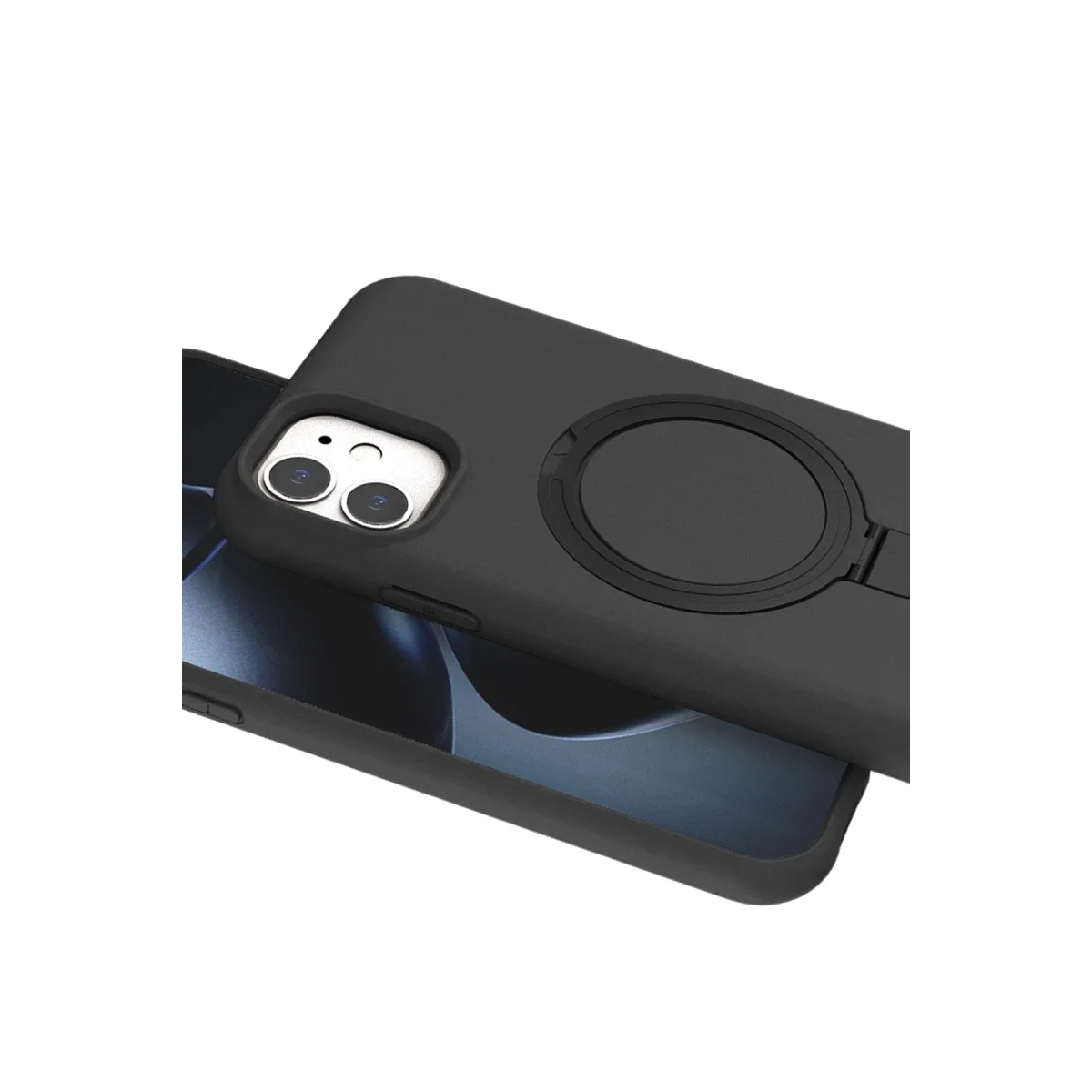 Apple iPhone 11 Regal Magsafe Standlı Kapak - Titan Gri görsel 4