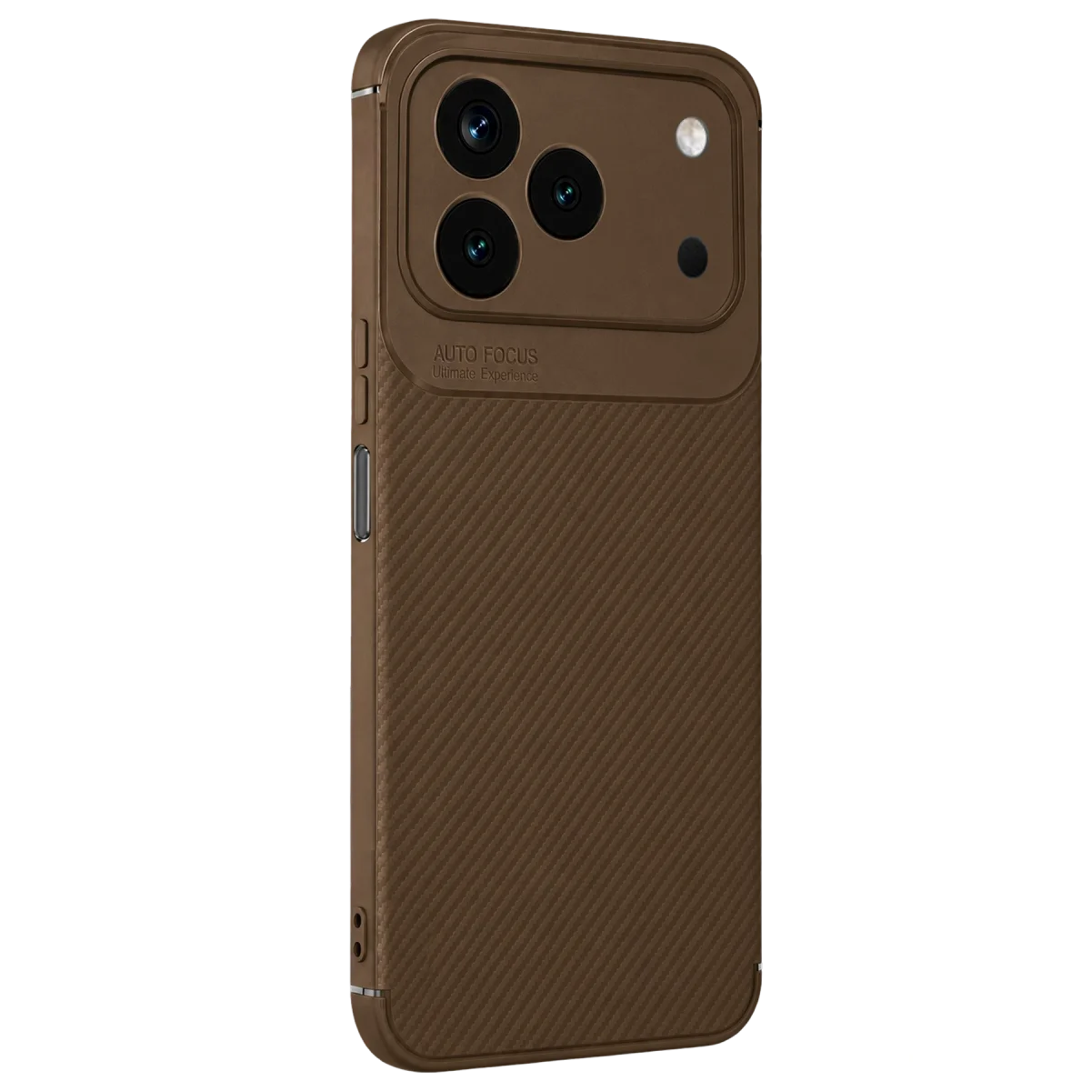 Tecno Spark 50 4G Auto Focus Karbon Kapak - Kahverengi