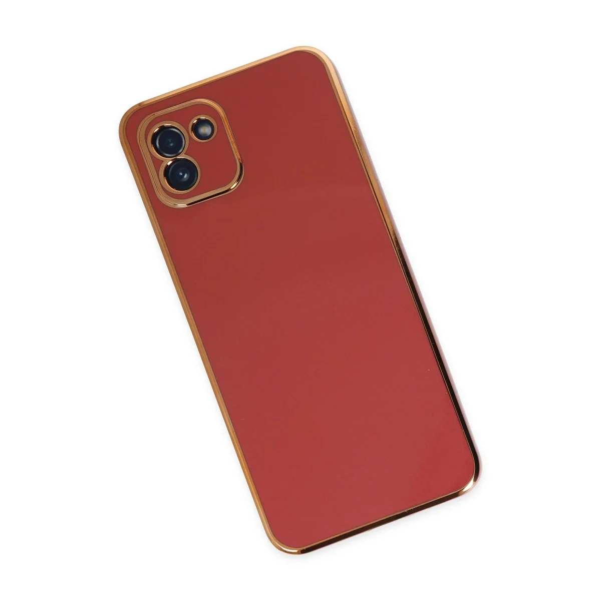 Samsung Galaxy A03 Kılıf Volet Silikon - Kırmızı görsel 3