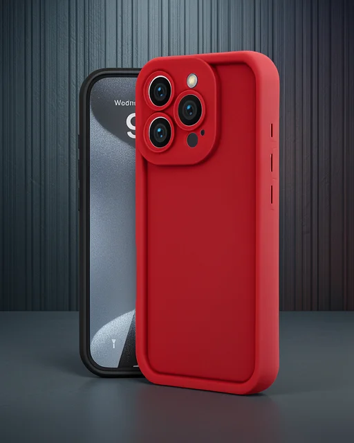 Apple İphone 16 Pro Kılıf Viera Silikon - Kırmızı