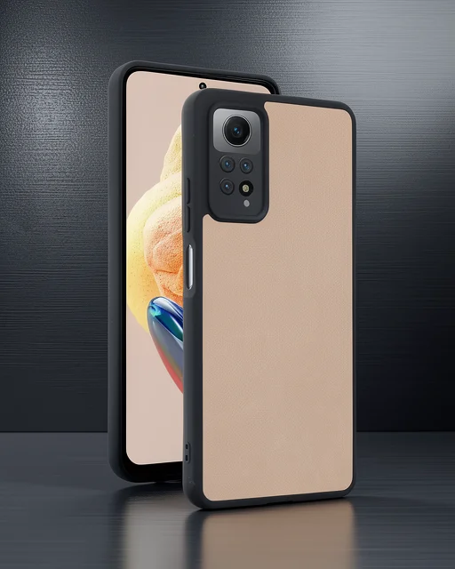 Xiaomi Redmi Note 12 Pro 4g Kılıf Aras Deri Kapak - Pudra