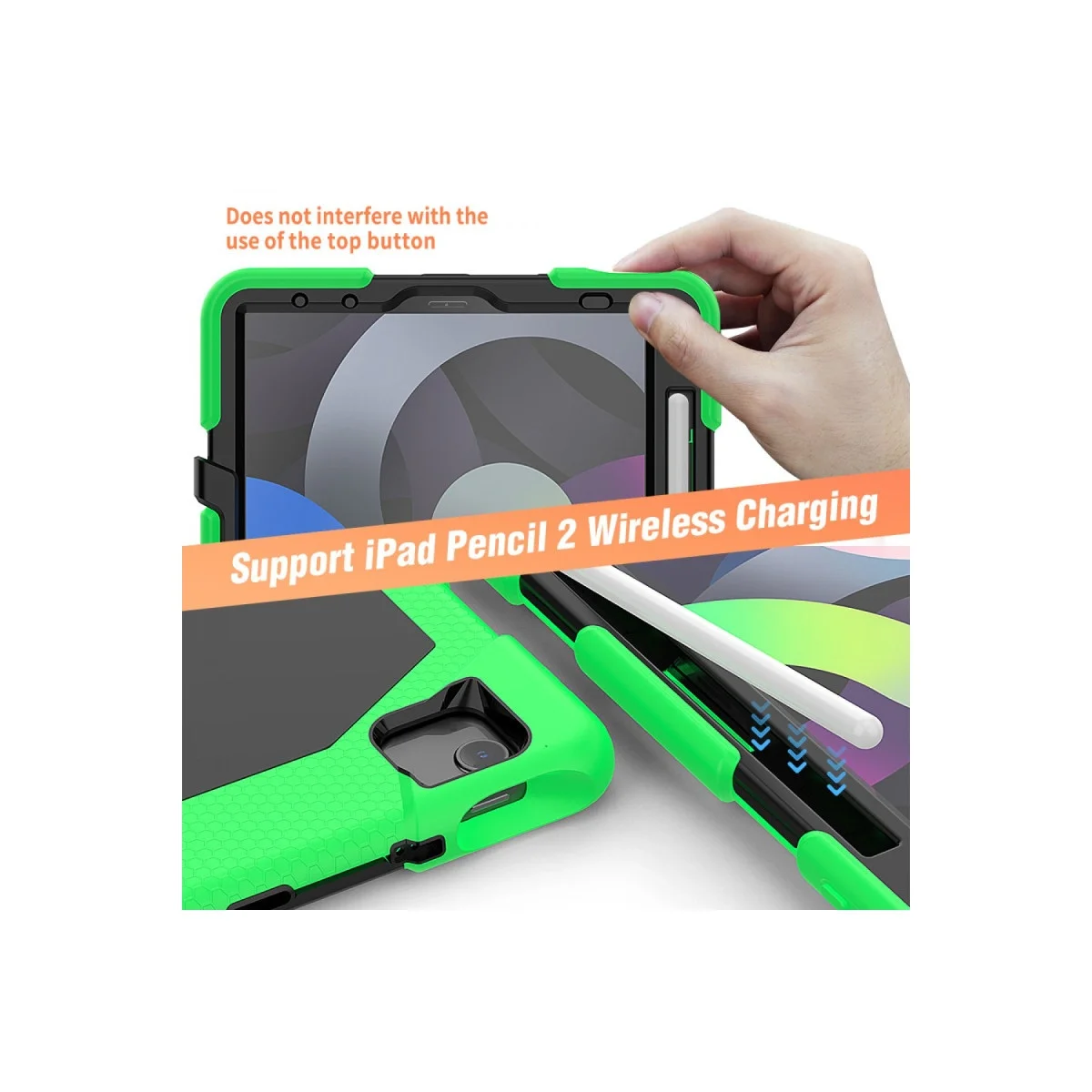 Apple İpad Pro 11 (2020) Kılıf Griffin Tablet Kapak - Yeşil görsel 7