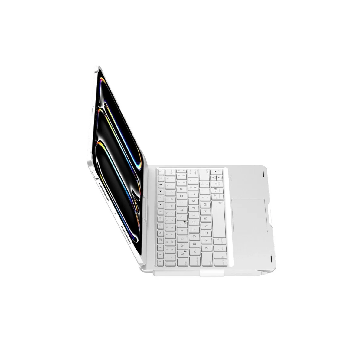 Apple İpad Pro 11 (2024) F11 Ats Kılıf Magic Dönen Klavyeli Tablet Kılıf - Gümüş görsel 4
