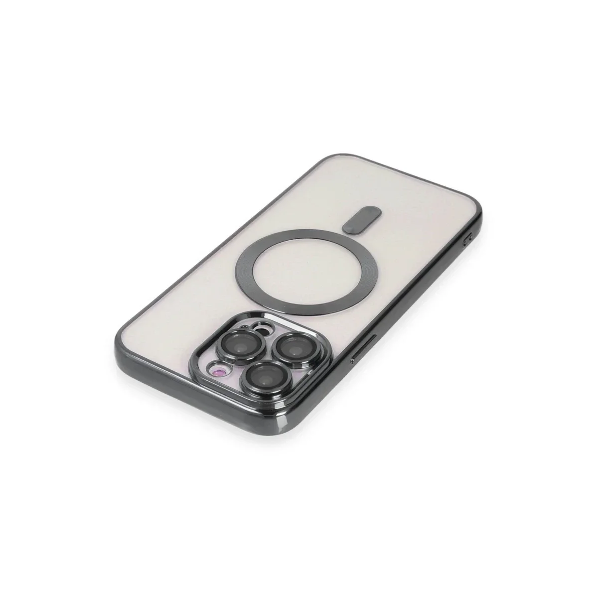 Apple iPhone 15 Pro Max Kılıf Kross Magneticsafe Kapak - Titan Gri görsel 4
