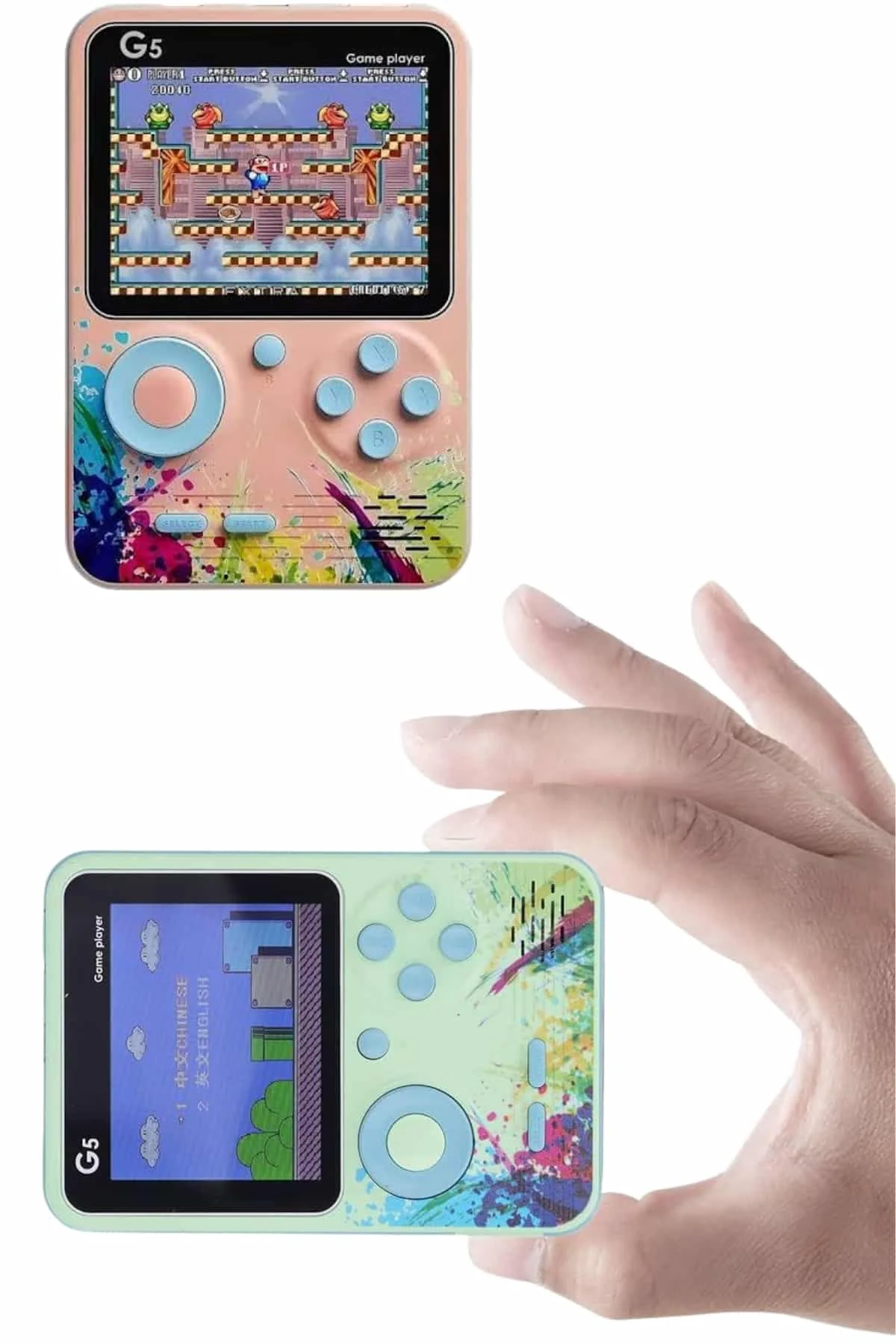 Game Box Oyun Konsolu 500 Retro Oyunlu ni Taşınabilir 3 İnç görsel 5