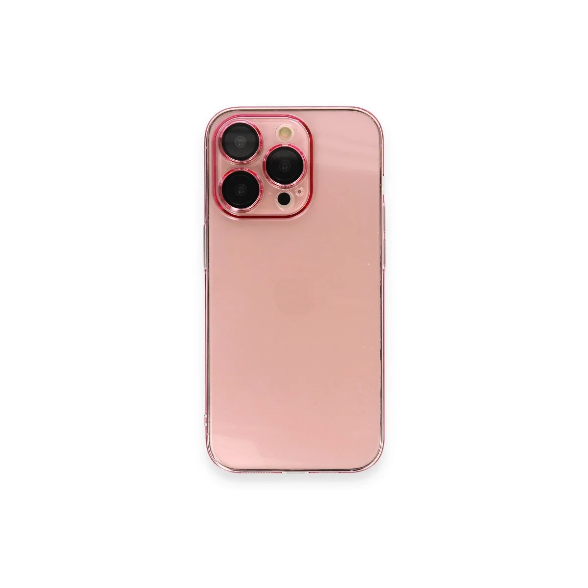 Apple İphone 13 Pro Kılıf Armada Lensli Kapak - Rose Gold görsel 2