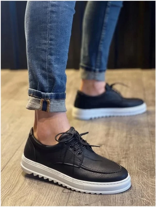 Erkek Ayakkabı Ayakkabı Bağcıklı Klasik Cilt Casual Ofis Dengeli