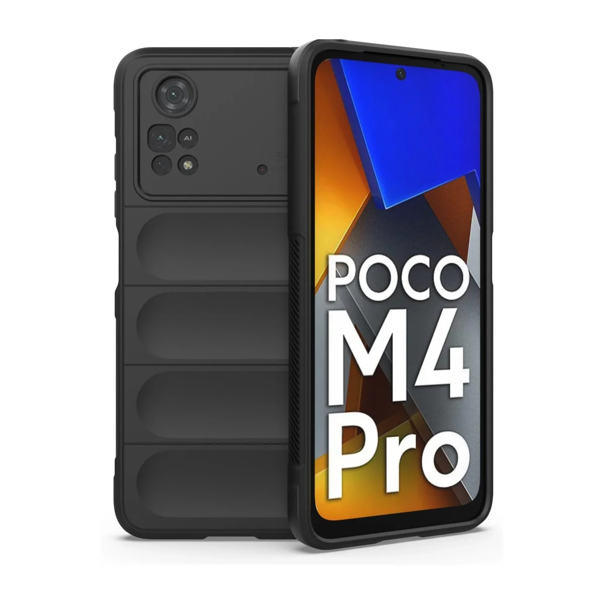 Xiao Poco M4 Pro 4g Kılıf Optimum Silikon - Siyah