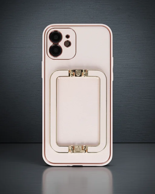 Apple İphone 12 Kılıf Coco Elit Kapak - Pudra