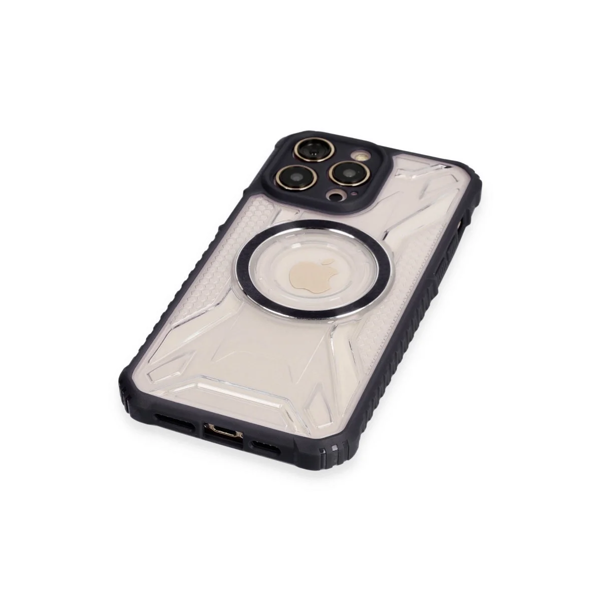 Apple İphone 13 Pro Max Kılıf Prag Magneticsafe Kapak - Siyah görsel 4