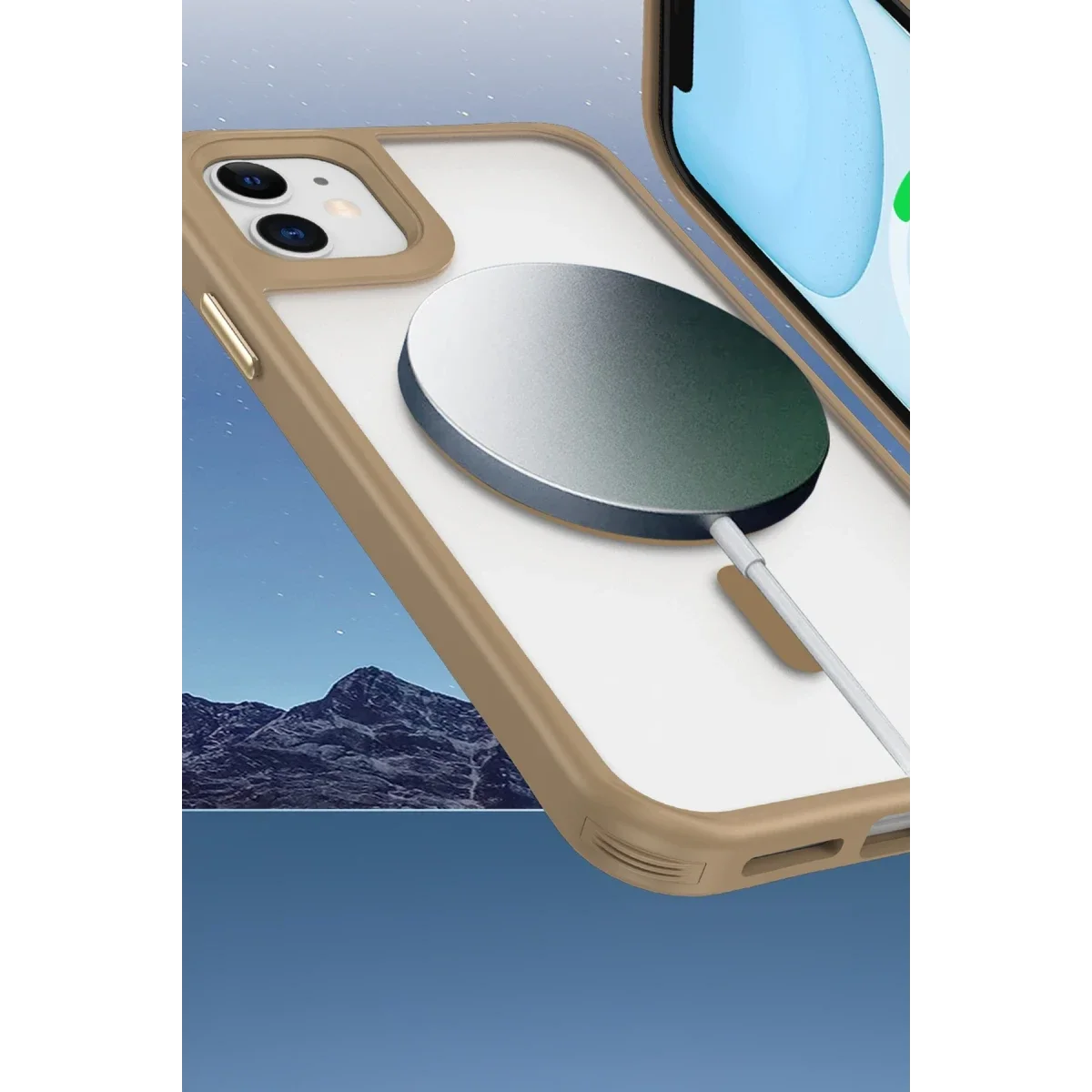 Apple iPhone 12 Kılıf Enka Magsafe Silikon Kılıf - Siyah görsel 3