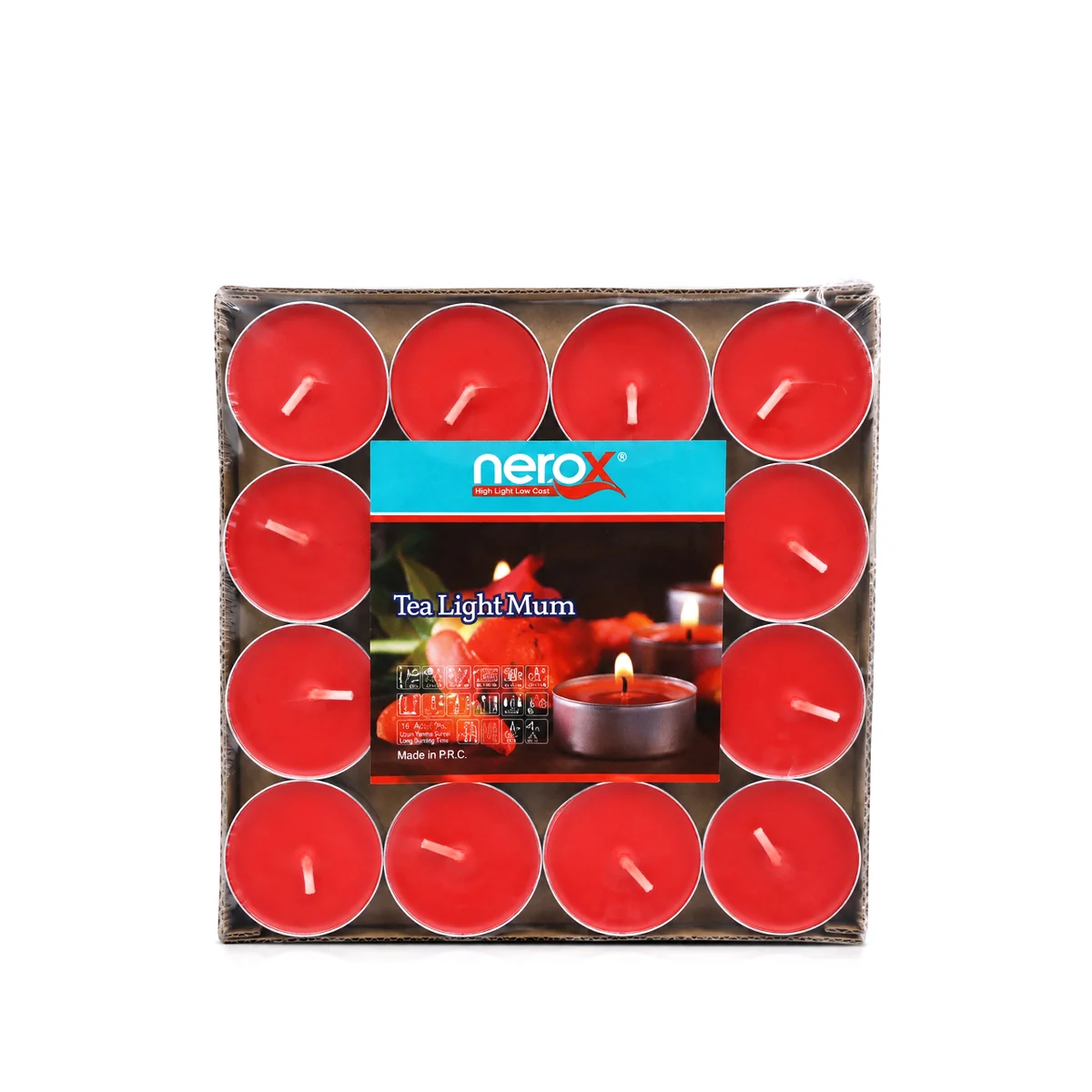 Tealight Yuvarlak Mum Mix 32'li görsel 2