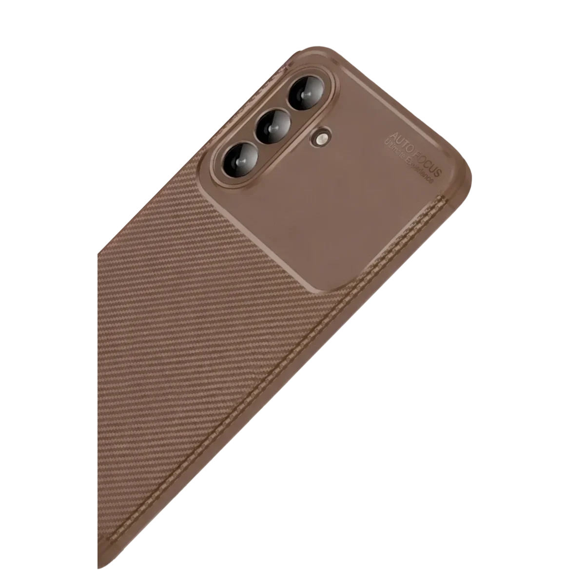 Samsung Galaxy A57 5G Auto Focus Karbon Kapak - Kahverengi görsel 3