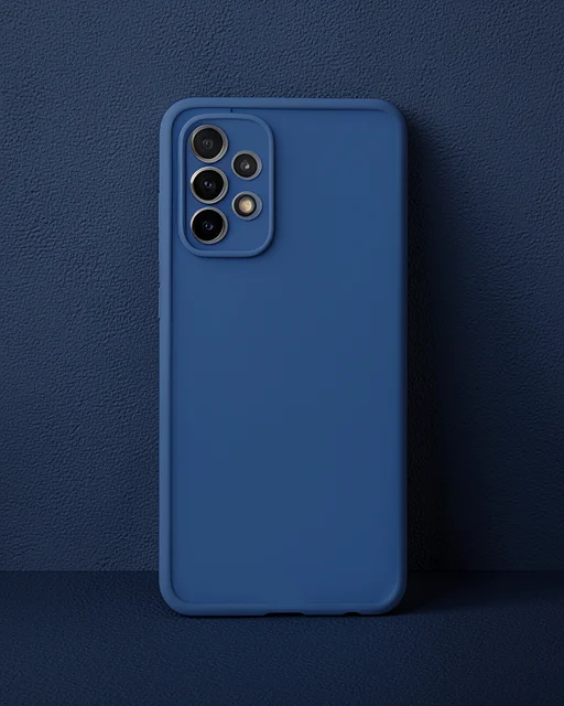 Samsung Galaxy A72 Kılıf Montreal Silikon Kapak - Lacivert