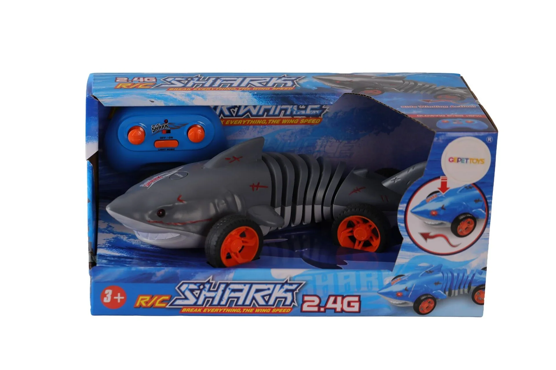 765-33 2 4G Kumandalı Sesli Işıklı Shark görsel 2