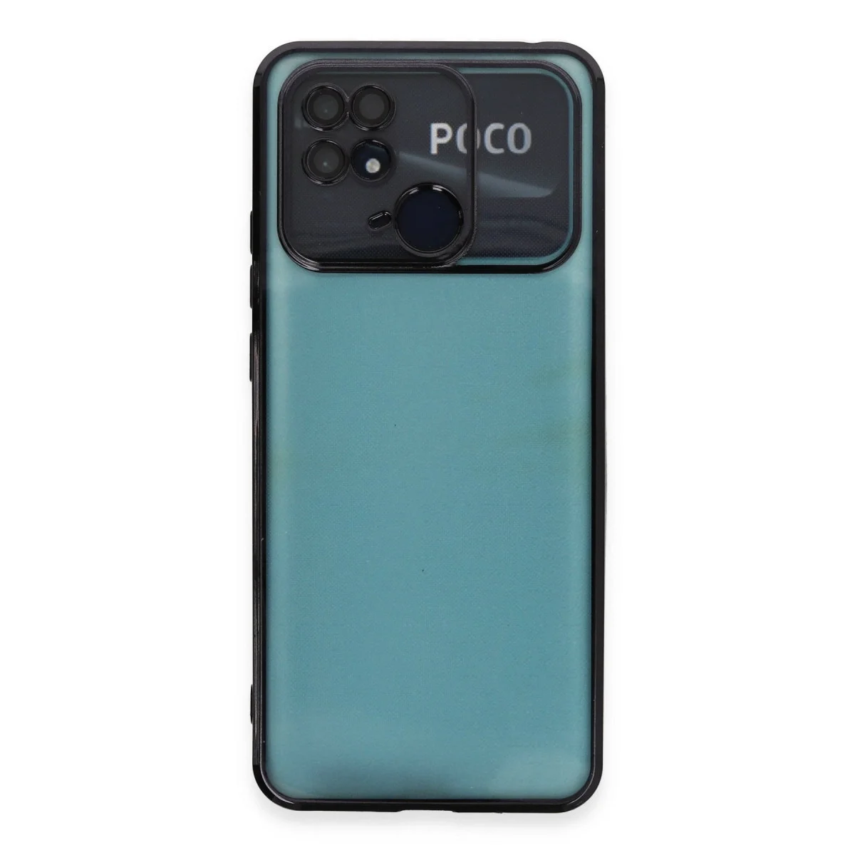 Xiaomi Redmi 10c Kılıf Razer Lensli Silikon - Siyah görsel 2