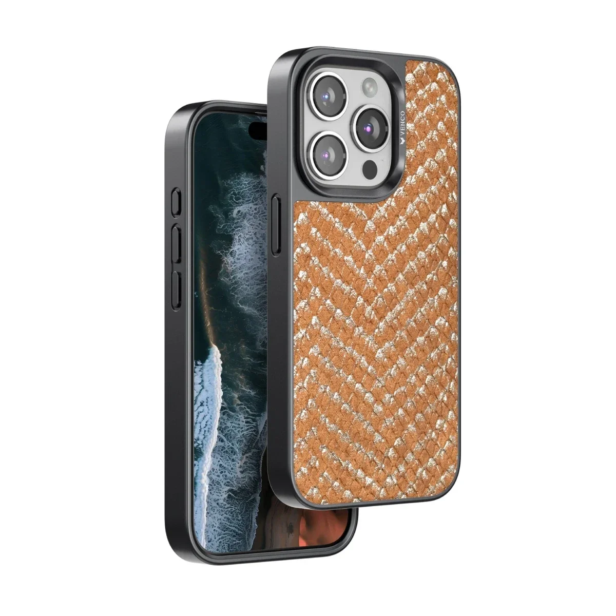 Venco Apple iPhone 14 Pro Viper Kapak - Kahverengi görsel 2