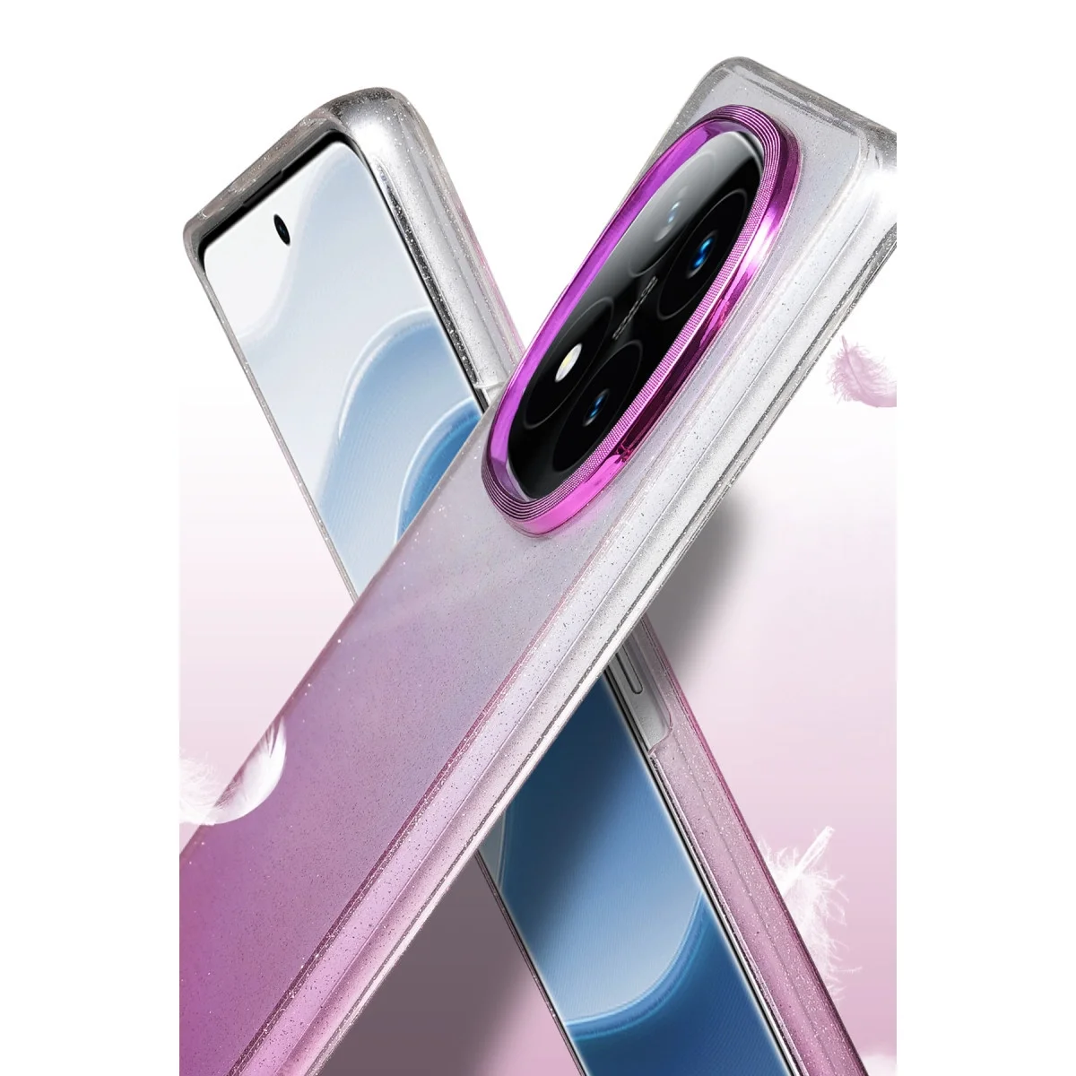 Xiao Red Note 14 Pro 5g Glossy Kapak - Çöl Titanyum görsel 2