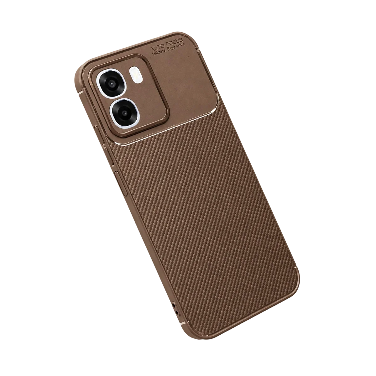 Oppo Oppo A6t 5g Auto Focus Karbon Kapak - Kahverengi görsel 2