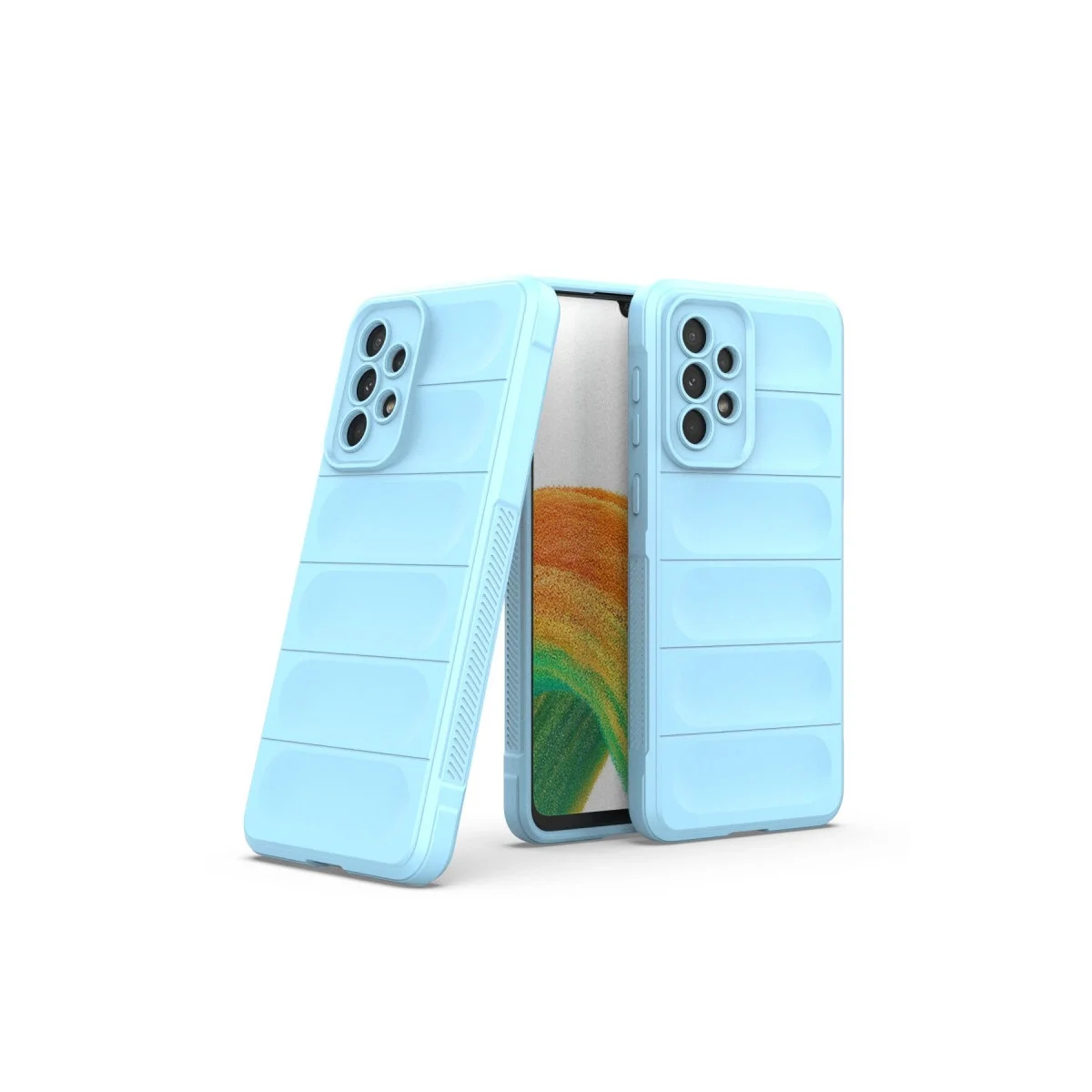 Samsung Galaxy A33 5g Kılıf Optimum Silikon - Sky Blue görsel 2